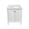 Turner Hastings Coventry 750mm Satin White Vanity, Marble Top