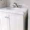 Turner Hastings Coventry 750mm Satin White Vanity, Marble Top