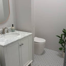 Turner Hastings Coventry 750mm Satin White Vanity, Marble Top