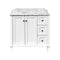 Turner Hastings Coventry 900mm Satin White Vanity, Marble Top