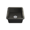 Turner Hastings Cuisine 46 x 46 Fireclay Single Sink - Matte Black