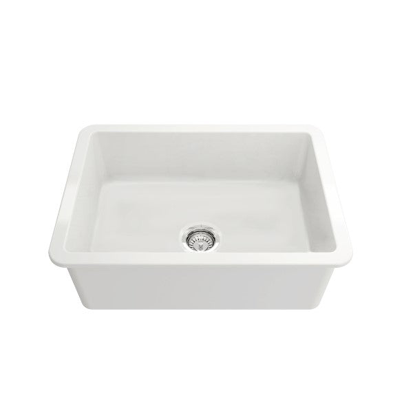 Turner Hastings Cuisine 68 x 48 Fireclay Single Sink - White