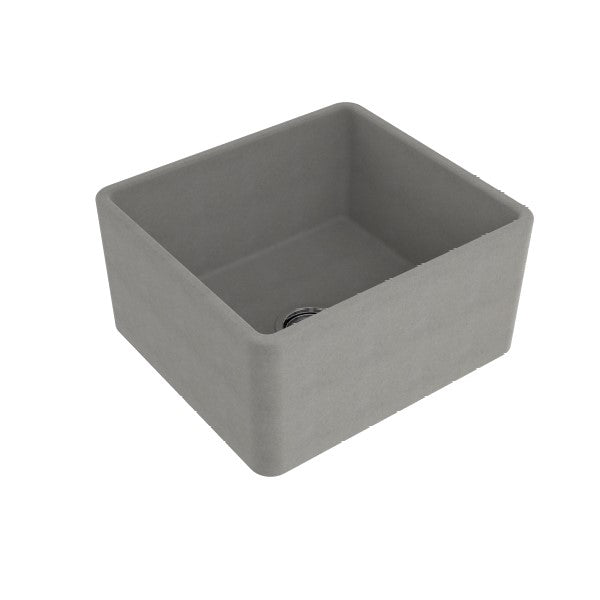 Turner Hastings Novi 50 x 46 Fireclay Single Butler Sink - Concrete Look