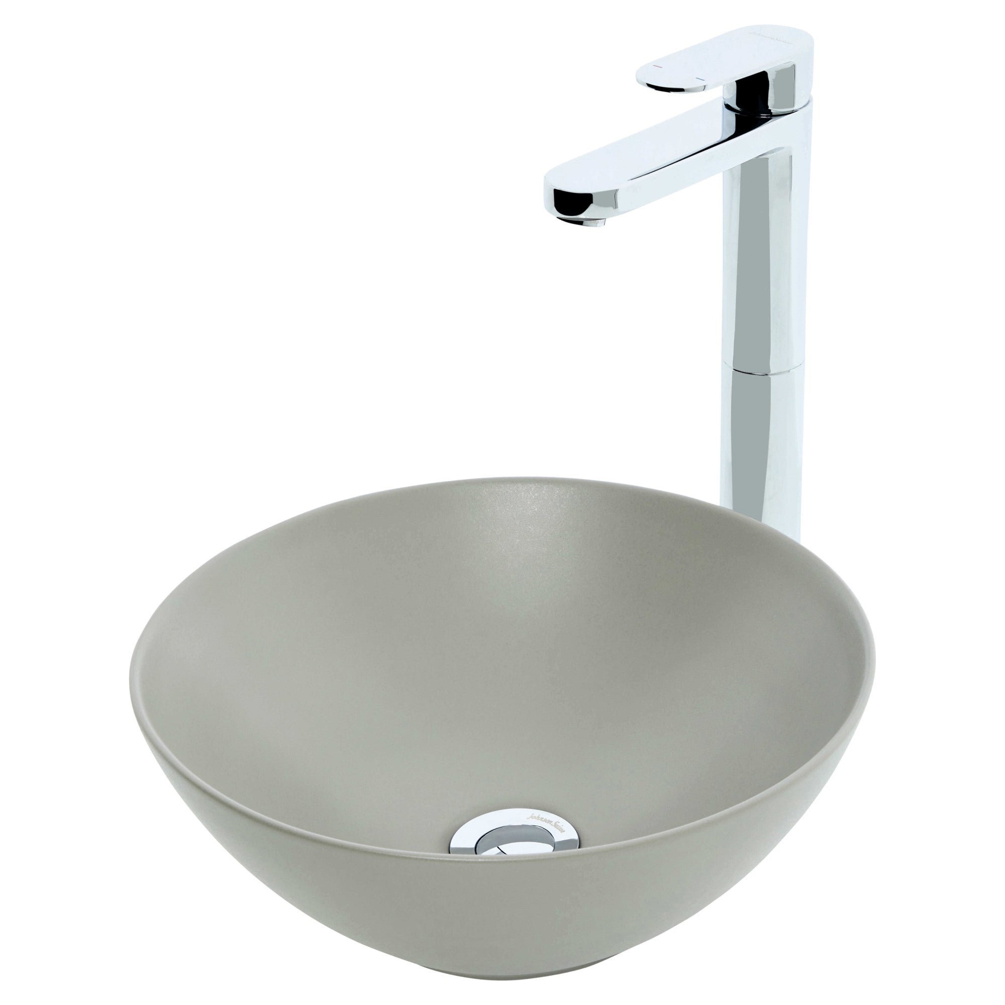 Johnson Suisse Venezia Round Above Counter Basin - Ash