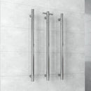 Thermorail 12V Vertical Single Bar Round Heated Towel Rail Polished VS900H