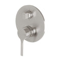 Phoenix Vivid Slimline Oval Shower/Bath Mixer with Diverter - Brushed Nickel