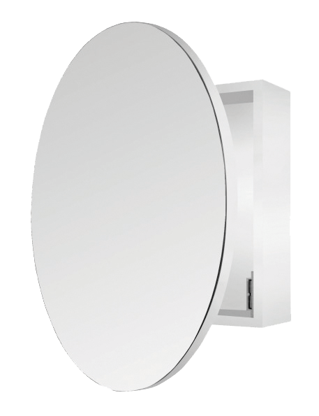 Ablaze Round Door Mirror Cabinet