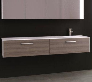 Timberline Andersen 1800mm Vanity with Pond Top, Single Bowl, AND181PW