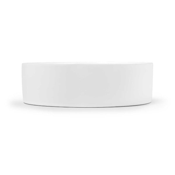Arko 400mm Above Counter Slimline Round Basin, White Gloss