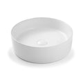 Arko 400mm Above Counter Slimline Round Basin, White Gloss