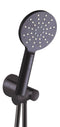 Bakara Round Handshower on Bracket, Matte Black