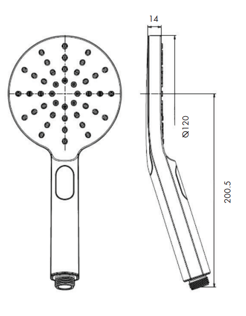 Bakara Round Handset