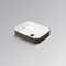 Innova Matte Black & Gloss White Rectangular Ceramic Vessel Basin