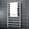 Radiant BRU-RTR02 Round Heated Ladder - 600 x 1100, Satin Brushed