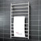 Radiant BRU-RTR02 Round Heated Ladder - 600 x 1100, Satin Brushed