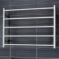 Radiant BRU-RTR03 Round Heated Ladder - 750 x 550, Satin Brushed