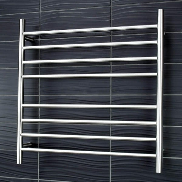 Radiant BRU-RTR06 Round Heated Ladder - 750 x 750, Satin Brushed