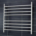 Radiant BRU-RTR06 Round Heated Ladder - 750 x 750, Satin Brushed