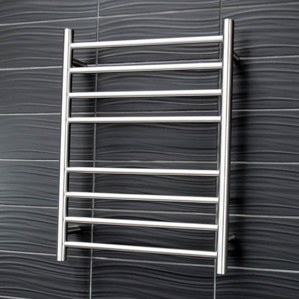 Radiant BRU-RTR530 Round Heated Ladder 530 x 700, Satin Brushed