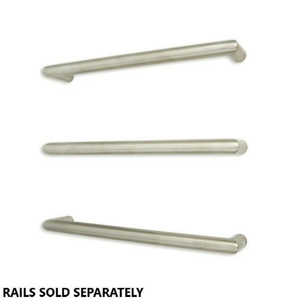 Radiant BRU-SBRTR-800mm Single Round Heated Bar Brushed