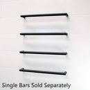 Radiant BSBRTR-500mm Single Round Heated Bar Matte Black