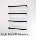 Radiant BSBRTR-650mm Single Round Heated Bar Matte Black