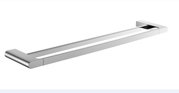Ecco New 600mm Double Towel Rail - Chrome **OVERSTOCKS**
