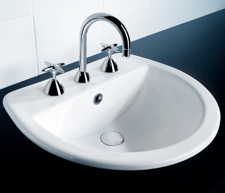 Caroma Cosmo Vanity Basin, 1 Taphole OVERSTOCK. ONE ONLY.