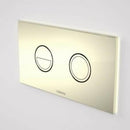 Caroma Invisi Series II® Round Dual Flush Plate & Buttons (Metal) Gold, 237088G
