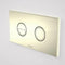 Caroma Invisi Series II® Round Dual Flush Plate & Buttons (Metal) Gold, 237088G