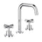 Clark Cross Basin Set - Chrome