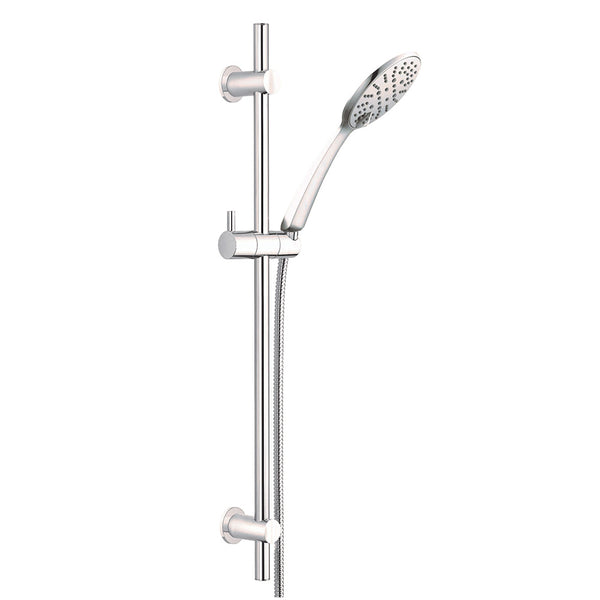 Collis Kelly 3F Handshower on Brass Retrofit Rail, Chrome