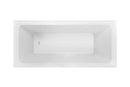 Decina Cortez Inset Bath, White 1520mm/1670mm