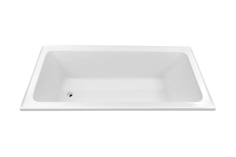 Decina Cortez Inset Bath, White 1520mm/1670mm