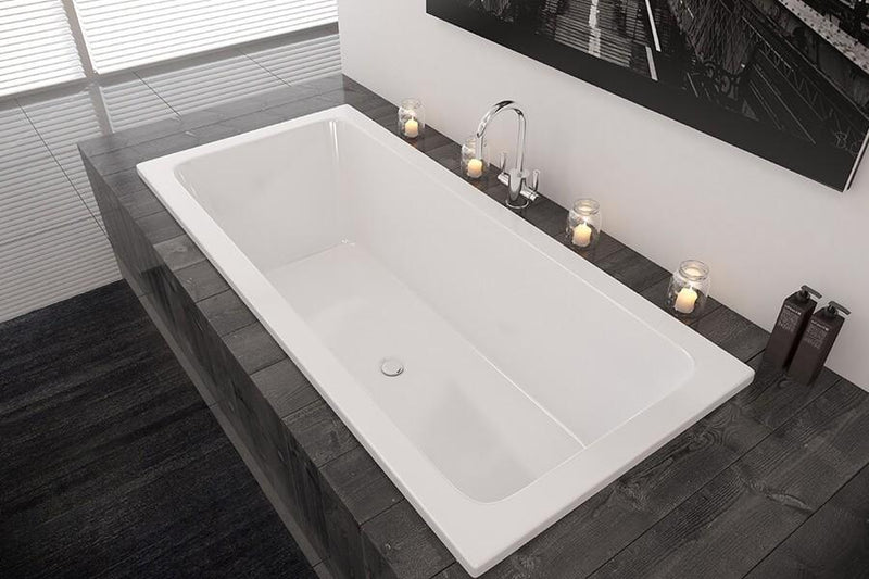 Decina Carina Island Bath, White - 1525mm / 1675mm / 1750mm