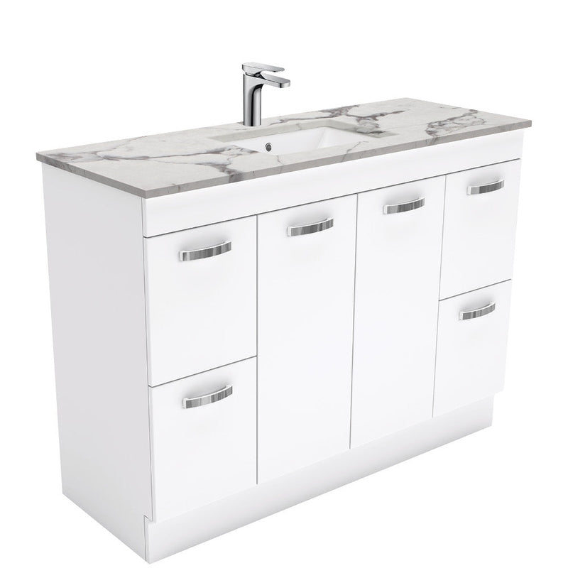 Dianne 1200mm Floor Standing Vanity Unit with Stone Top & Undermount Basin