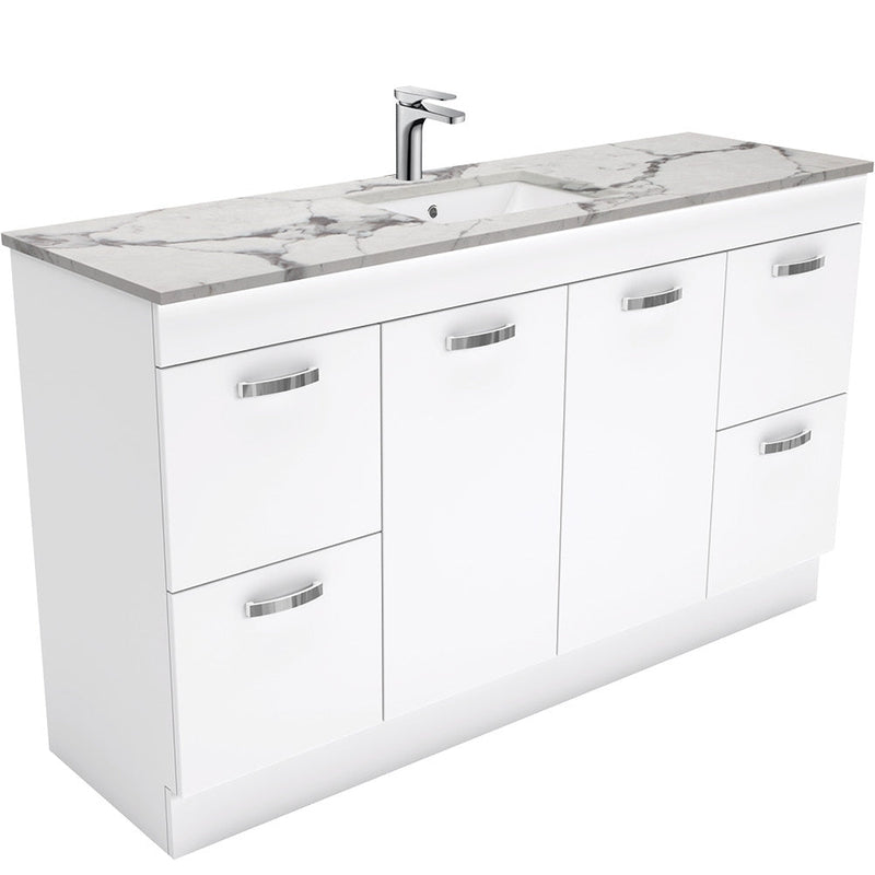 Dianne 1500mm Floor Standing Vanity Unit with Stone Top & Undermount Basin