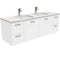 Dianne 1500mm Wall Hung Vanity Unit with Stone Top & Undermount Basin - Double Bowl