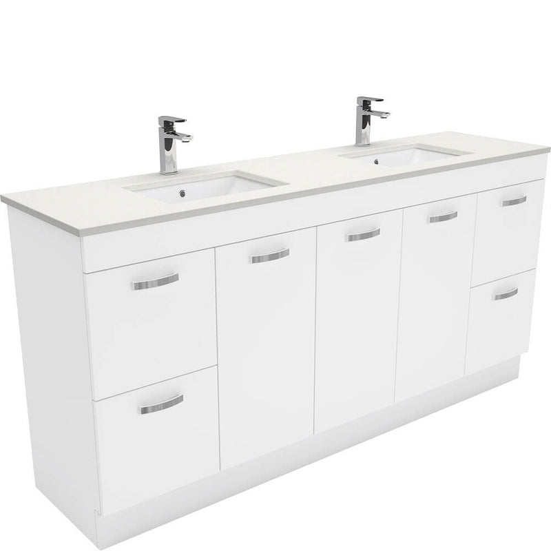 Dianne 1800mm Floor Standing Vanity Unit with Stone Top & Undermount Basin - Double Bowl