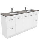 Dianne 1800mm Floor Standing Vanity Unit with Stone Top & Undermount Basin - Double Bowl