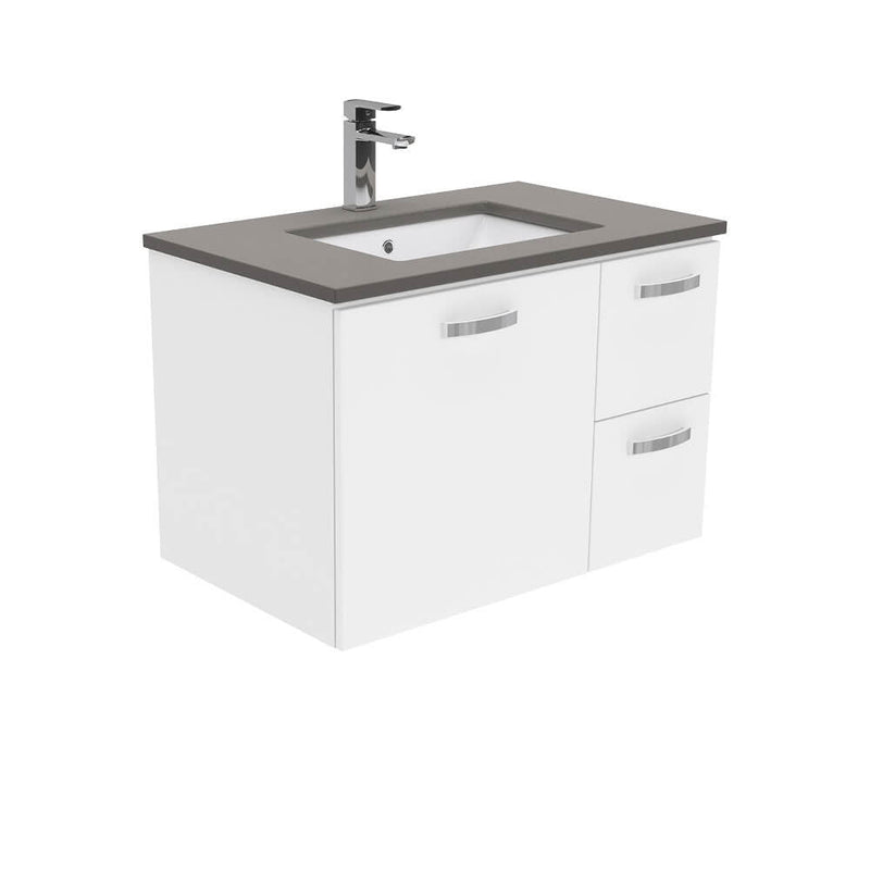 Dianne 750mm Wall Hung Vanity Unit with Stone Top & Undermount Basin