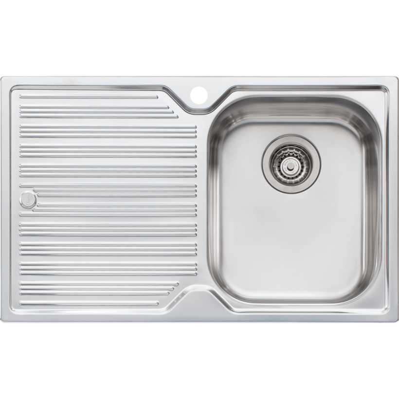 Oliveri Diaz 770mm Single Bowl & Drainer Sink