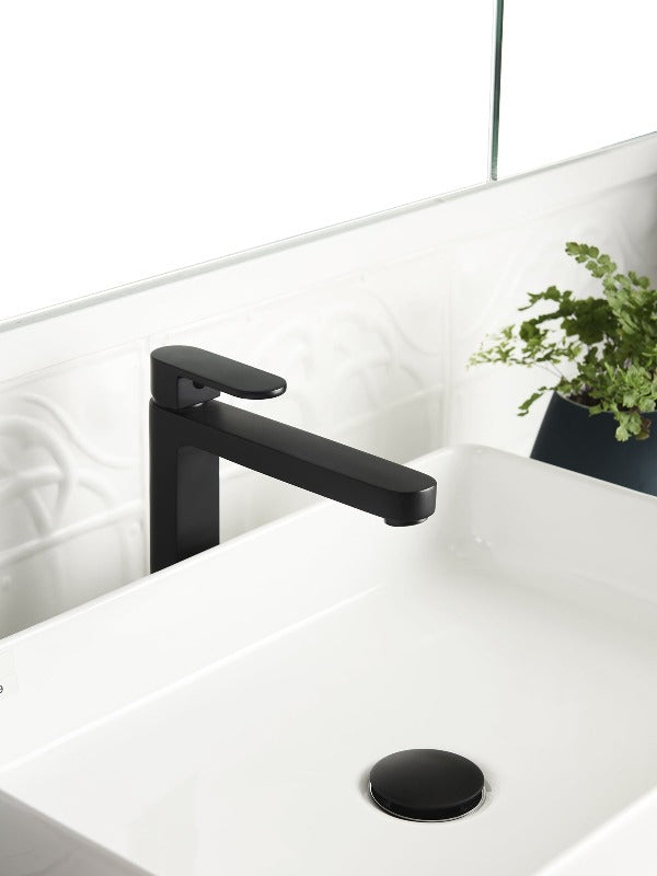 Ecco Tall Basin Mixer, Black