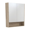 Fienza 750mm Mirror Cabinet with Undershelf - Scandi Oak