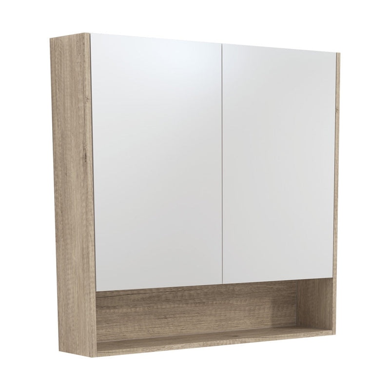 Fienza 900mm Mirror Cabinet with Undershelf - Scandi Oak