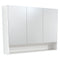Fienza 1200mm Mirror Cabinet with Undershelf - Gloss White