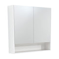 Fienza 900mm Mirror Cabinet with Undershelf - Gloss White