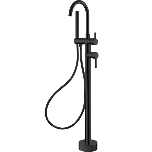 Fienza Hustle Floor Standing Mixer & Shower, Matte Black