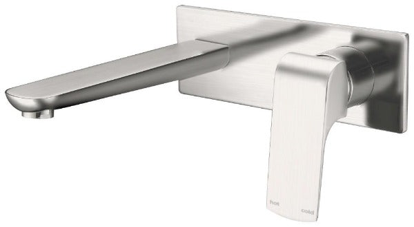 Fresh Wall Basin Mixer - Brushed Nickel