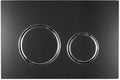 Geberit Sigma 21 Dual Flush Button & Plate - Matte Black Glass